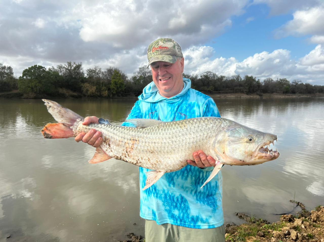 Sport fishing on the Rufiji river system, Tanzania — tigerfish and Nile perch in the Selous Game Reserve
